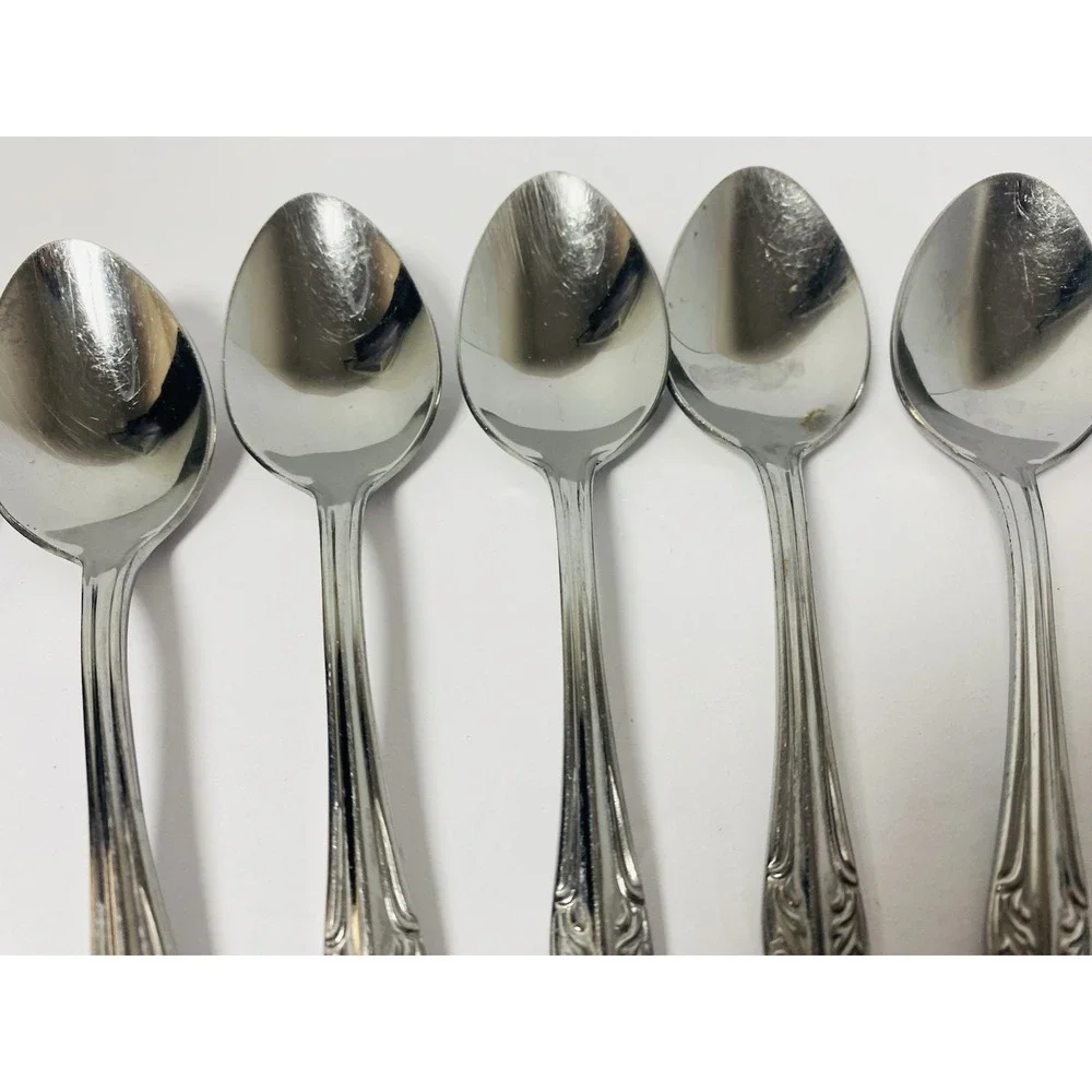 Belle Grove Reed & Barton Select Soup Spoon Lot 8 Stainless Flatware Replacement